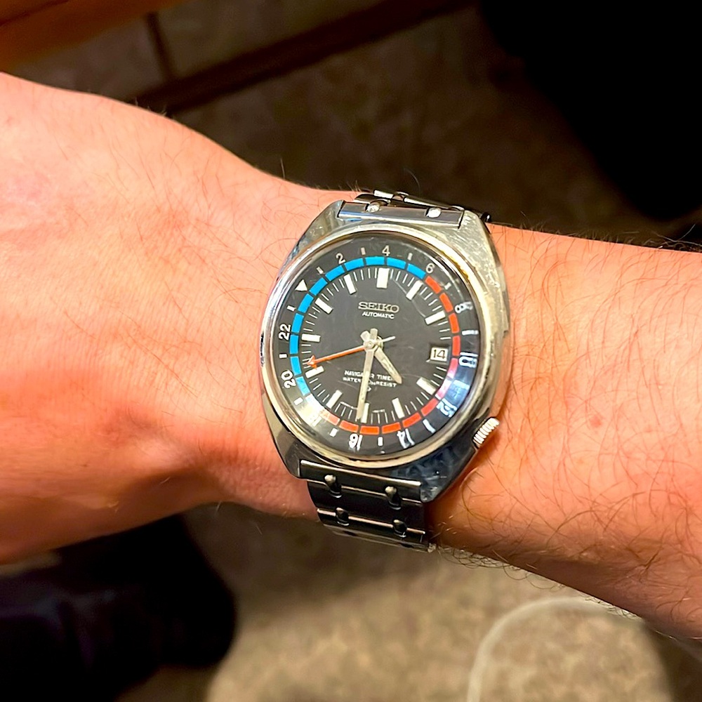 Vintage Seiko Automatic Navigator Timer 6117-6410
